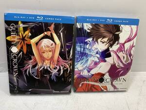 北米版 GUILTY CROWN ギルティクラウン Blu-ray+DVD COMBO PACK PART1&PART2セット 未開封品