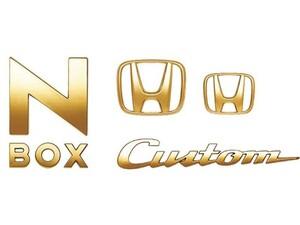  new goods Honda N-BOX Custom JF3/4 original gold emblem 