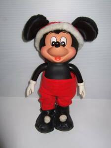 ディズニー ミッキー　ミッキーマウス　サンタクロース　人形　フィギュア　サンタ　 WALT DISNEY PRODUCTIONS