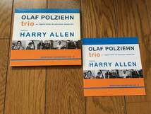 ★ハリー・アレン HARRY ALLEN＋OLAF POLZIEHN TRIO_画像1