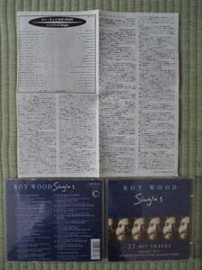 CD Roy Wood「SINGLES : 21 HIT TRACKS」輸入盤 VSOP CD189 帯無し 盤に汚れか傷らしきもの数か所 ELOの創設メンバー 日本語解説のコピー付