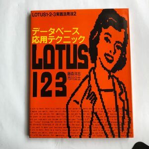 * prompt decision postage 210 jpy ~ Lotus 1-2-3 practice practical use law 2 database respondent for technique wistaria forest .. Ichikawa ..1988 year used book@ old book retro PC personal computer 