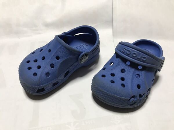 クロックス CROCS サンダル 靴13cm 男の子 ブルー