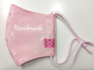 立体インナー ノーブランド モノグラム柄 ハンドメイド チェリーピンクタグ付き