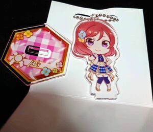 西木野真姫　アクリルキーホルダー　セガコラボカフェ限定　ラブライブ！　μ’ｓ　ミューズ　アクリルスタンド　スクスタ