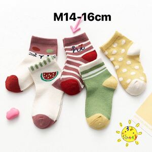 0050M 靴下キッズ　キッズソックス　子供　メッシュ　春夏向け　14-16cm