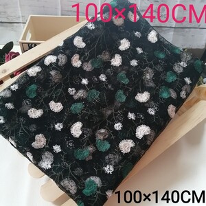 手作り ハンドメイド トーションレース 豪華なレース 生地 レース生地 HB緑1