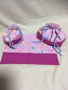 入園準備 3点セット お弁当袋 コップ袋 ランチョンマットハンドメイド