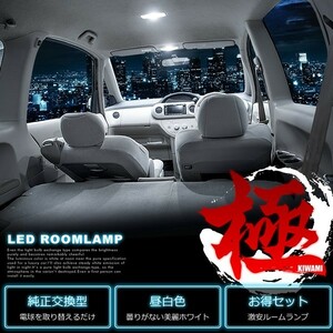 SXA10系 RAV4 [H6.5-H12.4] 純正球交換型 極LEDルームランプ 【1点セット】