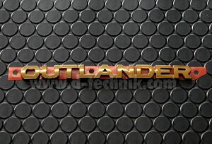  Outlander заграничная спецификация Gold хром эмблема 