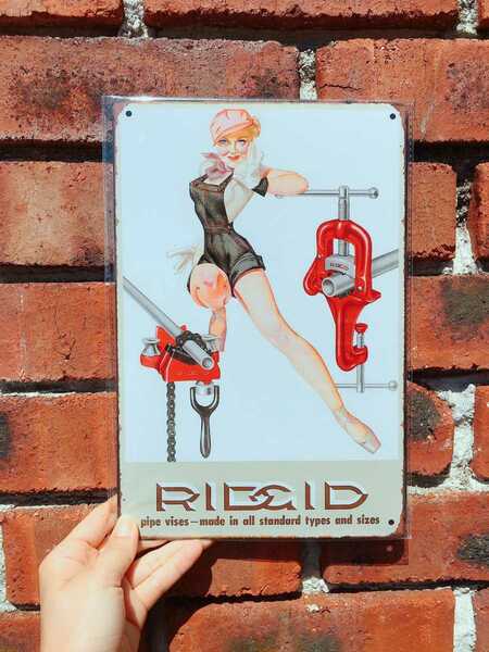 RIDGID(リジッド) レトロ ヴィンテージ看板