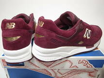 【送料無料 即決】UBIQ x NEW BALANCE CM1600CR ENGLISH CROWN 25cm US7新品 ユービック別注コラボ限定 クラウン バーガンディ スウェード_画像3