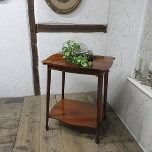 イギリス アンティーク 家具 セール オケージョナルテーブル サイドテーブル 飾り棚 花台 木製 英国 SMALLTABLE 6797b 特価