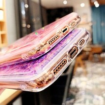 a315 iPhone ハートグリッター 液体流砂ケース 動くたびに、キラキラ輝くおしゃれなiPhoneケース iPhone 7 Plus/8 Plus用_画像8