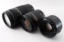 カメラバッグ&三脚付☆キャノン Canon EOS 5D Mark IV標準&望遠&単焦点トリプルレンズセッEF28-80㎜ EF75-300㎜ USM EF 50㎜1:1.8 II 176_画像8
