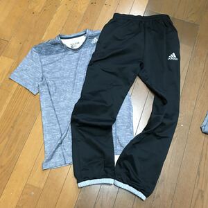 P6 adidas スポーツウェア　半袖Tシャツ　ジャージ下　アディダス　TECHFIT Sサイズ 160サイズ