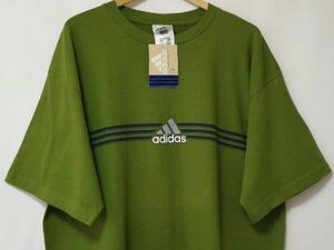 1998 год производства неиспользуемый товар usa производства L adidas Old Adidas Vintage футболка спорт Performance EQUIPMENTekip men toXXL