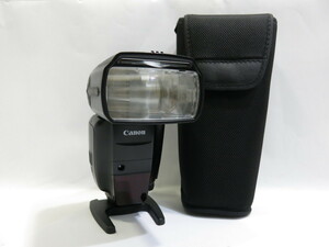 【 中古 動作確認済 】Canon 600EX-RT ストロボ 純正ケース スタンド 付き キヤノン [CX529]