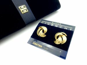 [ unused ] Givenchy GIVENCHY earrings gold color Givenchy Vintage wedding party rare cr-3-f24-29e