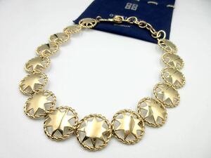 [ unused ] Star * round Givenchy GIVENCHY necklace Stone Vintage Givenchy men's lady's ir-25