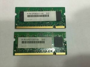 1. Fujitsu FMV-C8250 for memory 512MB×2 sheets 1GB PC2-5300S CA703A
