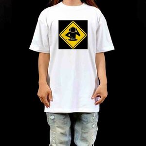 新品 大きい オーバーサイズ XXL 3XL 4XL 5XL 対応 CLUB クラブ DJプレイ 交通 道路標識 パロディ パリピ ビッグTシャツ ロンT パーカー 可