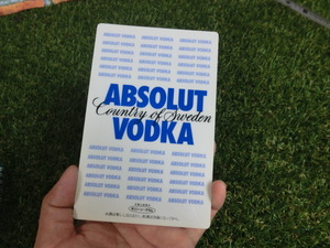 ★ABSOLUT HARING VODKA/キースへリング/１０×１５/伝票下敷き/当時もの/希少★BAR