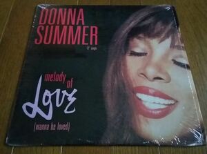 USMUS ★ 中古 LPレコード ドナサマー Donna Summer : Melody of Love 1994年 12インチ 美品 ハウス