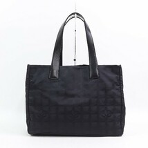 ●CHANEL / シャネル ニュートラベル MM ハンド トート バッグ 黒 ブラック_画像2