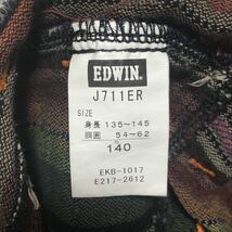 EDWIN エドウィン J711ER ショート ハーフ パンツ ボーダー 子供140cm 美品 管理A1212_画像6
