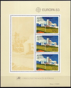 ★1983年 ポルトガル アゾレス島- 「地熱エネルギー」小型シート 未使用(MNH)(SC#336a)(SC$10.-)★D-928