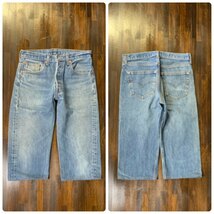 メンズ パンツ Levi's 501 リーバイス デニム ジーンズ ショート リメイク USA アメリカ製 FC652TC/ W32_画像3