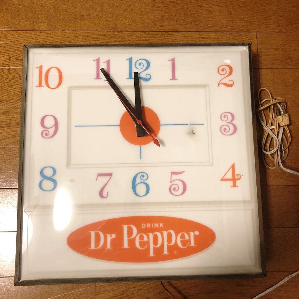 国内正規取扱店 専用　1980年代　ドクターペッパー　時計　Dr Pepper サイン 雑貨
