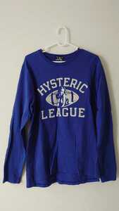  Hysteric Glamour long sleeve T shirt blue free shipping 