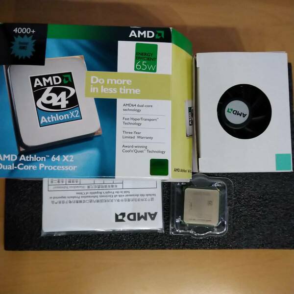 【中古】AMD Athlon X2 64 4000+ ファン未使用