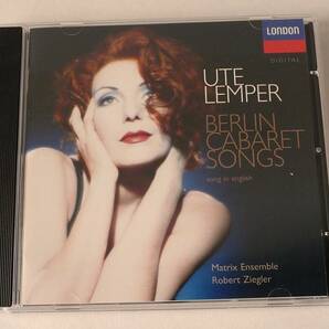 ◎ UTE LEMPER / BERLIN CABARET SONGS ウテ・レンパー ◎洋盤CD