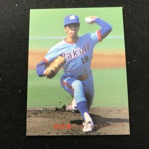 1982年　カルビー　プロ野球カード　82年　103番　ヤクルト　梶間　　　【管理NO:3-37】