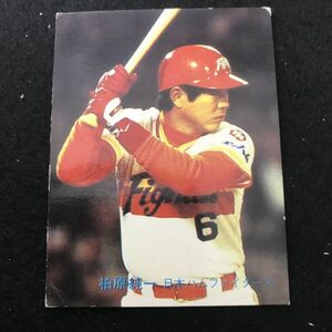 1982年　カルビー　プロ野球カード　82年　155番　日本ハム　柏原　　　【管理NO:3-37】