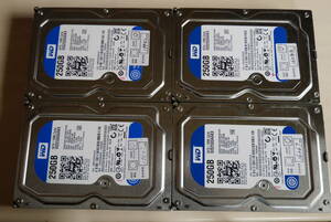 ４台セット WD 250GB×４ WD2500AAKX 3.5インチHDD SATA④