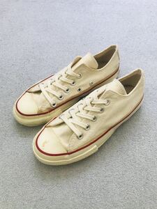 80s CONVERSE USA made ALLSTAR unbleached cloth Vintage unused goods Converse all Star rare Kids US2 21.0.