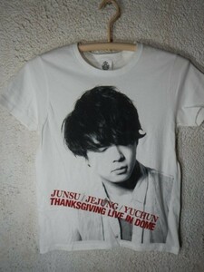 to2451 JUNSU JEJUNG YUCHUN　ジュンス　ジェジュン　ユチョン　東京　ドーム　ツアー　tシャツ　半袖　フォト　プリント　ポップ　人気