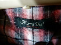 to2578　MEN'S　Bigi　メンズ　ビギ　日本製　半袖　チェック　デザイン　シャツ　スナップボタン　スリット糸　人気　送料格安_画像5