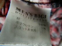 to2578　MEN'S　Bigi　メンズ　ビギ　日本製　半袖　チェック　デザイン　シャツ　スナップボタン　スリット糸　人気　送料格安_画像6