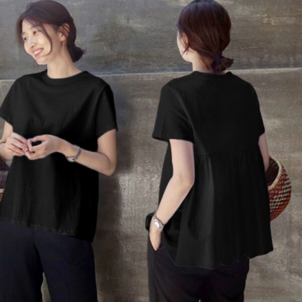 レディースプリーツTシャツ