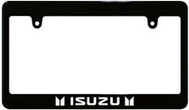 【新品・即決】ブラック ナンバーフレーム 汎用 ISUZU いすゞ_画像1