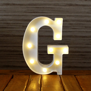 マーキーサイン アルファベット ( G ) LED ライト ランプ 数字 記号 文字 電池式 照明 飾り 光 装飾 誕生日 結婚式 パーティー サプライズ