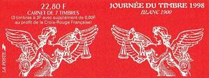  France red 10 character 1998 stamp . unused foreign stamp 