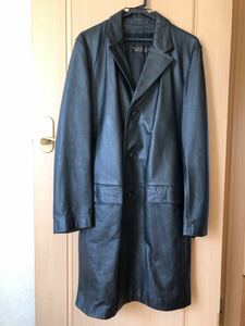 MEN'SBIGI 牛革ロングコート　メンズビギ