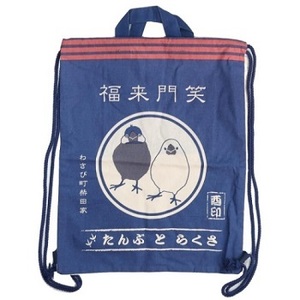  new goods * tote bag * Sakura ....*........* cotton napsak* bird miscellaneous goods 