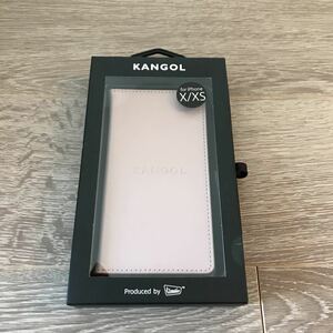 * new goods * unused * iPhone X / XS smartphone case soft leather light brown KANGOL brand free shipping!